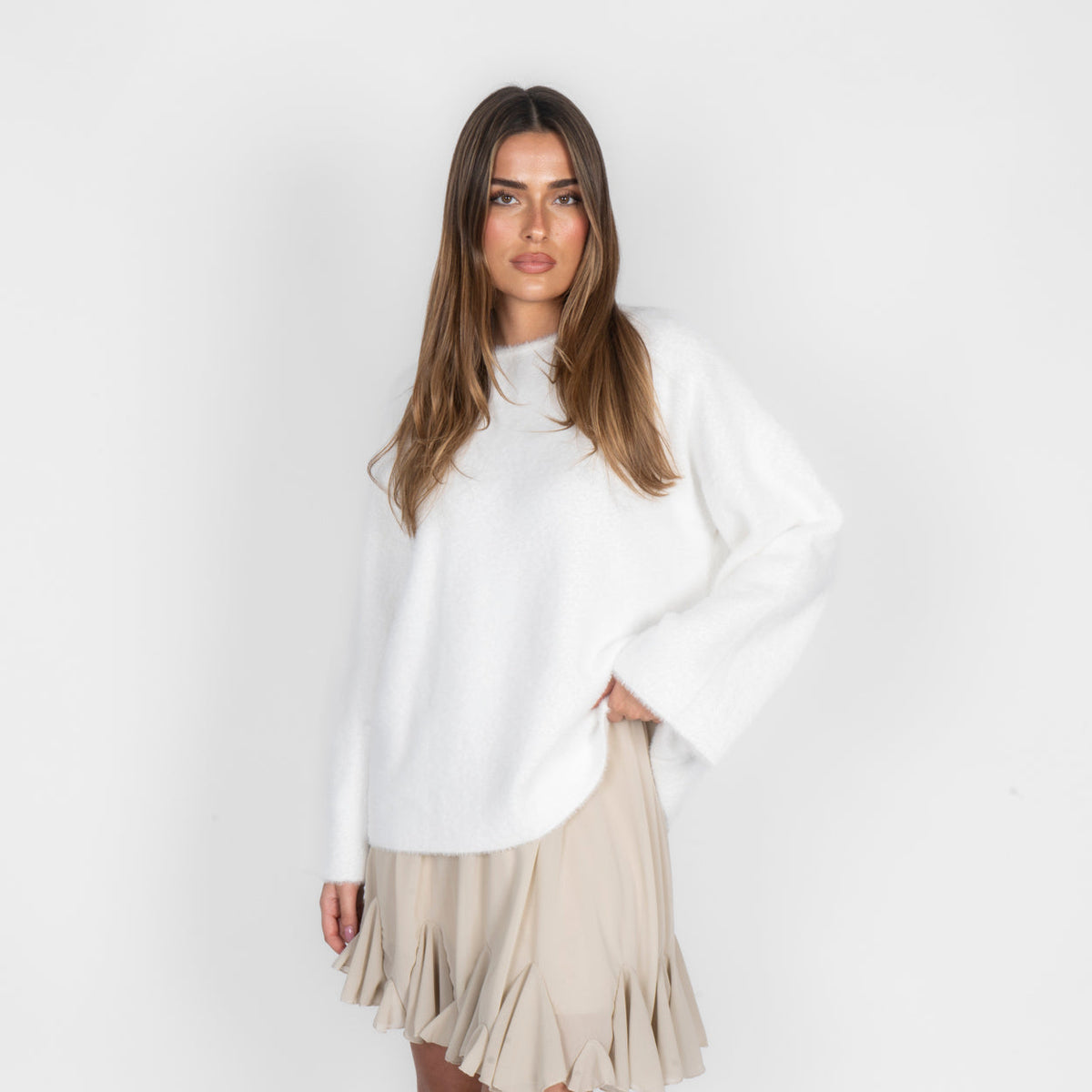 Ultra-Soft Off-Shoulder Knit