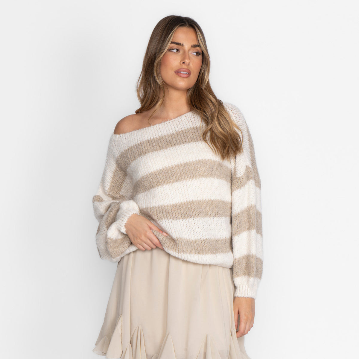 Ultra-Soft Off-Shoulder Knit