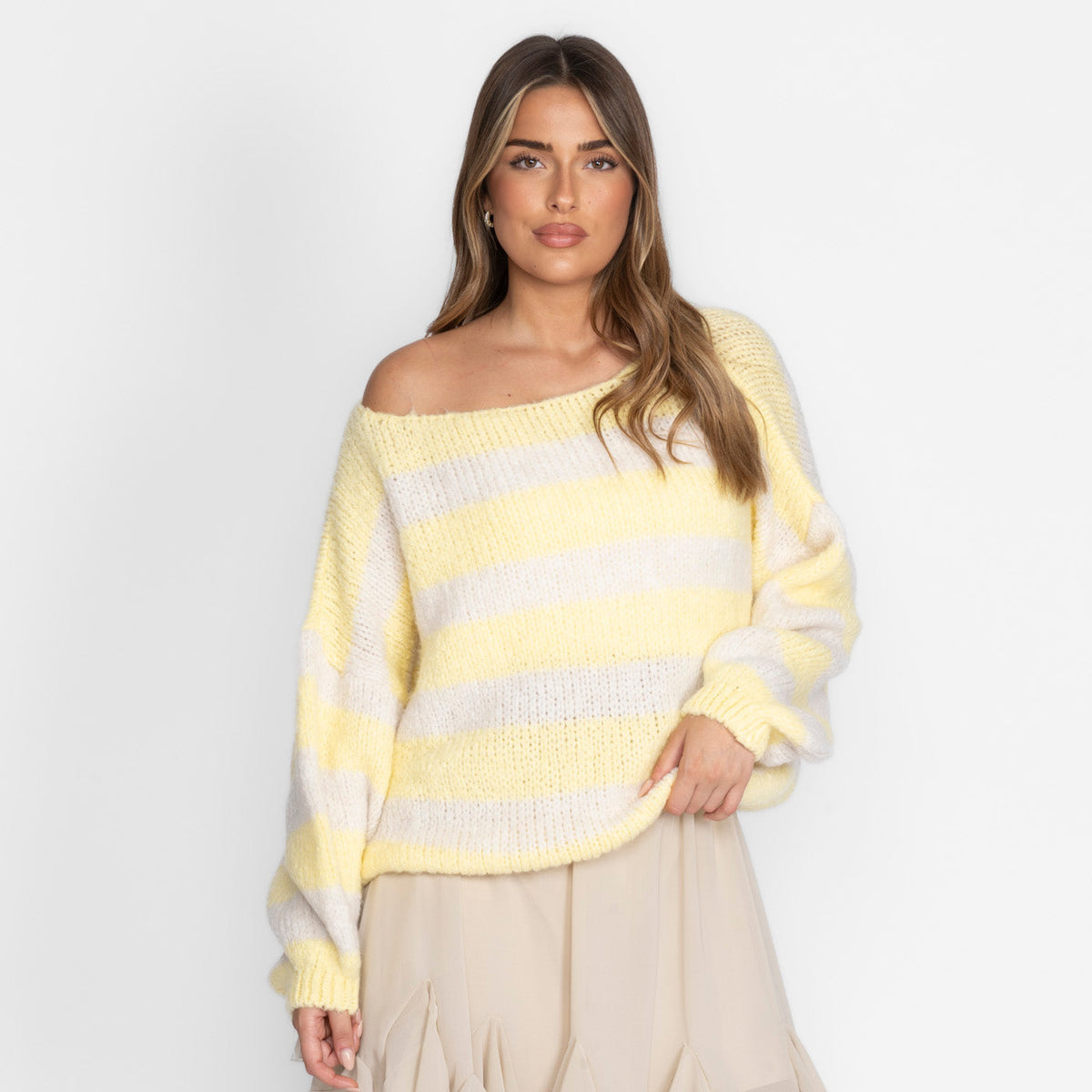Ultra-Soft Off-Shoulder Knit