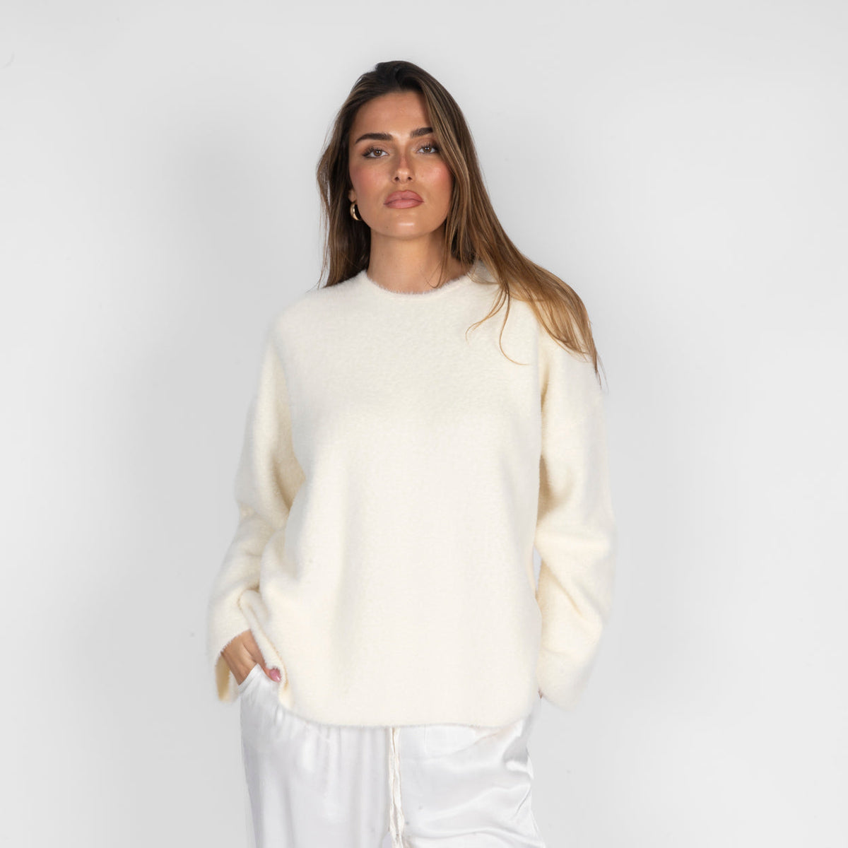 Ultra-Soft Off-Shoulder Knit