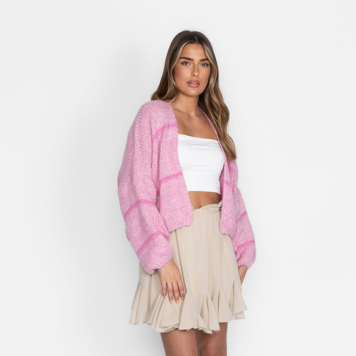 Oversized Cardigan Short "CozyGlam"