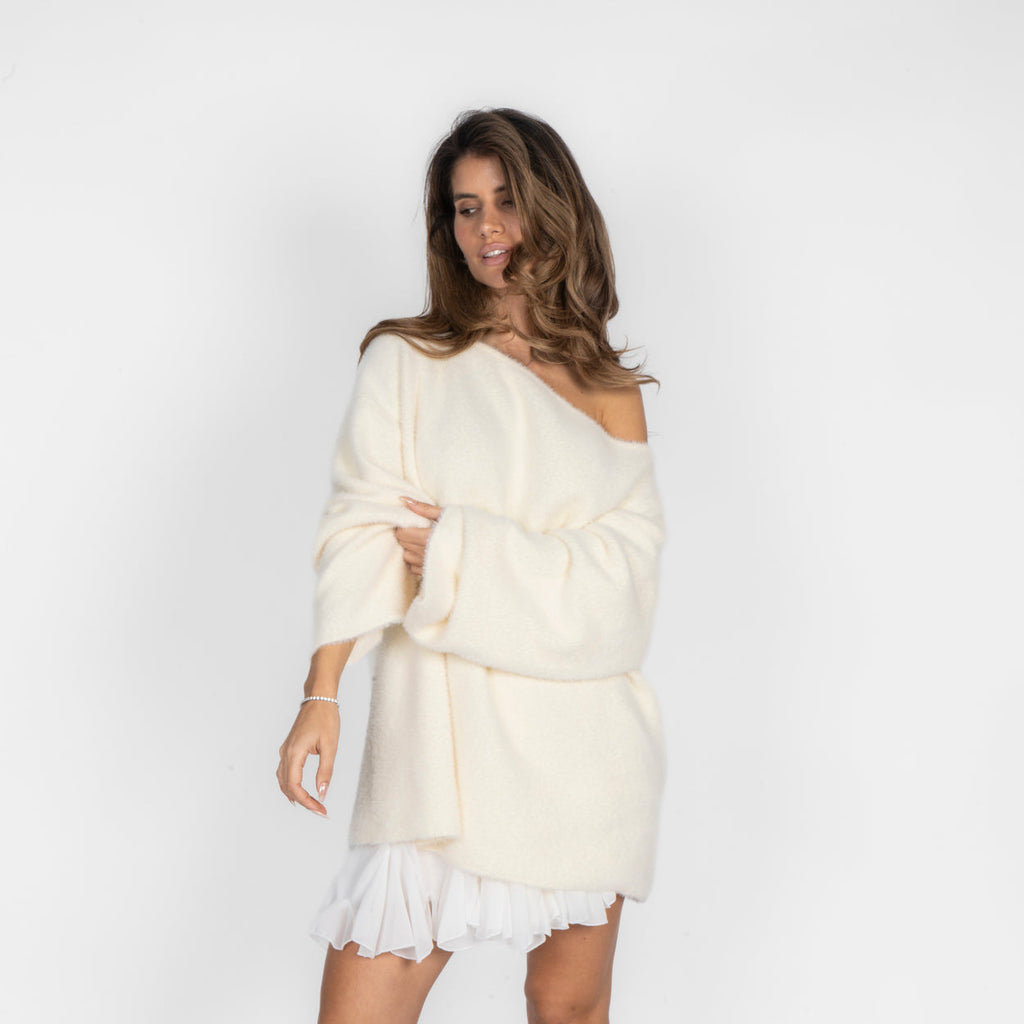 Ultra-Soft Off-Shoulder Knit