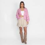 Oversized Cardigan Short "CozyGlam"
