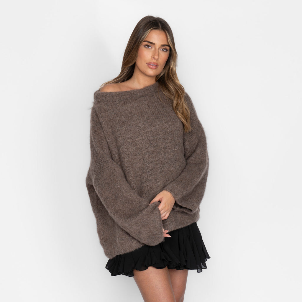 Ultra-Soft Off-Shoulder Knit