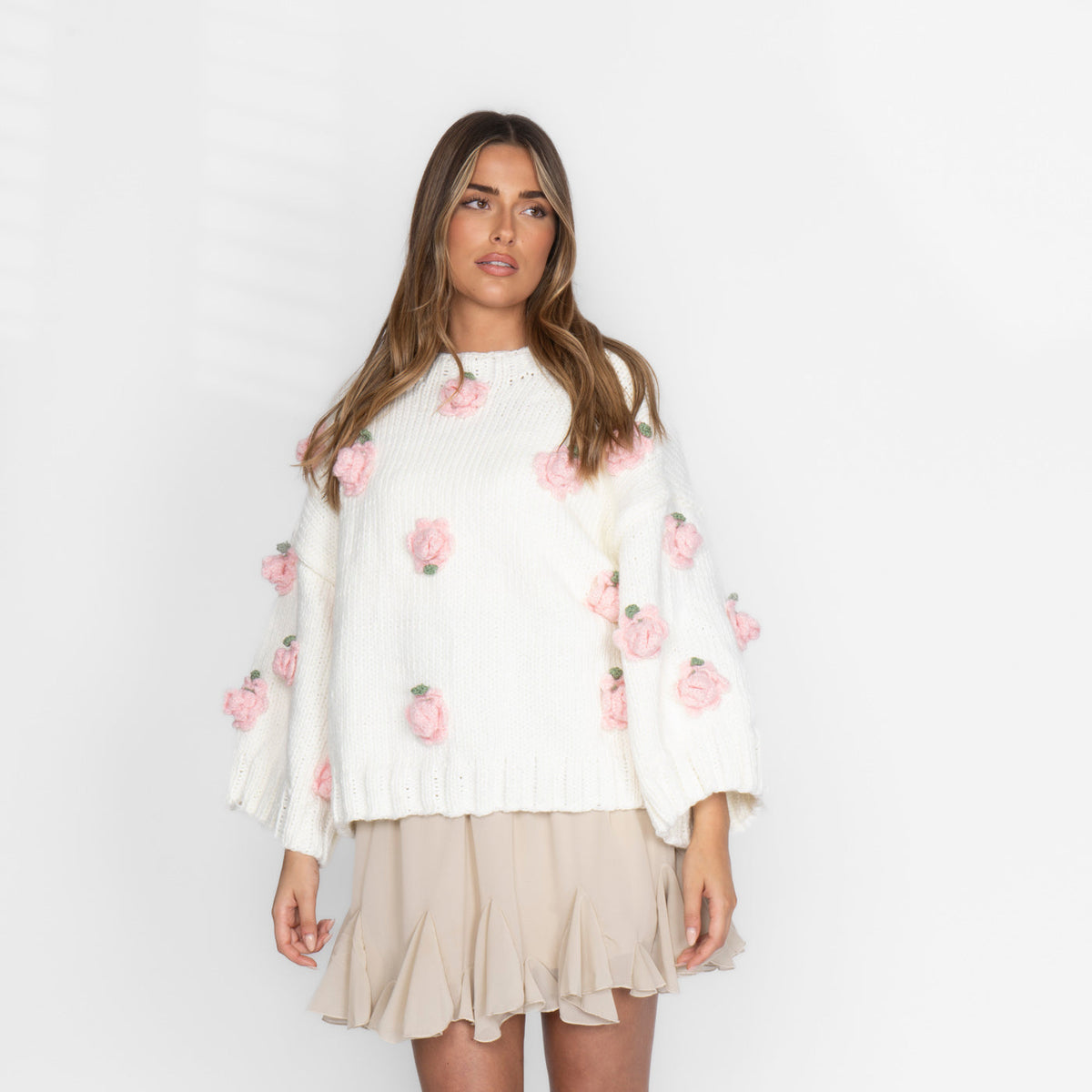 Handmade Rose Sweater