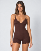 Soft Focus Lace Romper