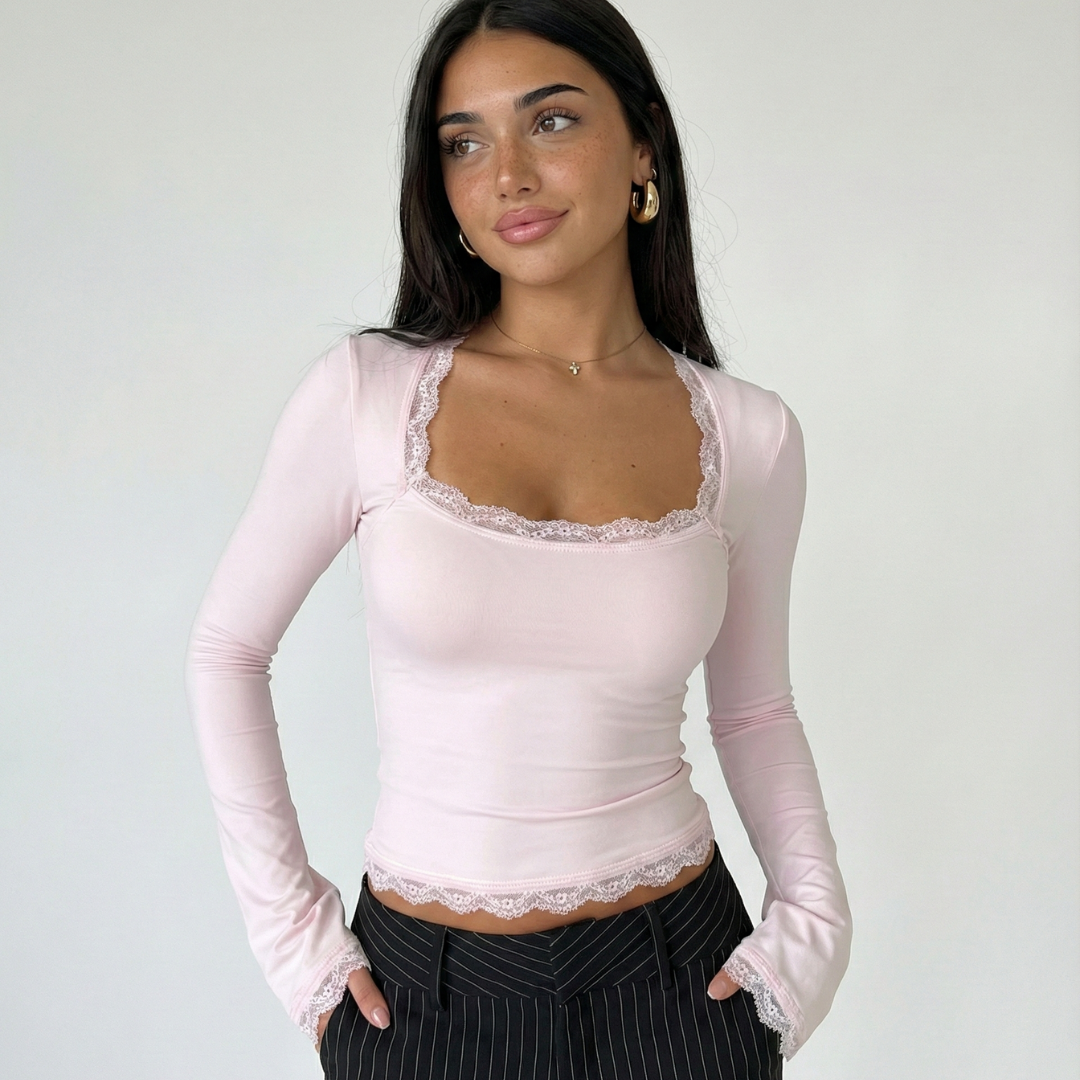Lace Trim Top