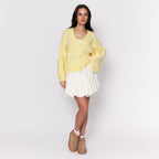 Oversize Mini Bow Cardigan