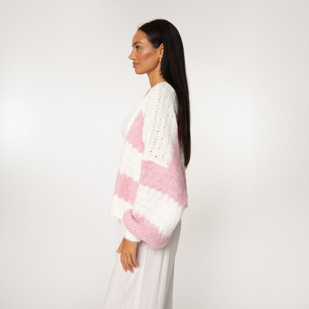 Bold Stripes Oversized Cardigan