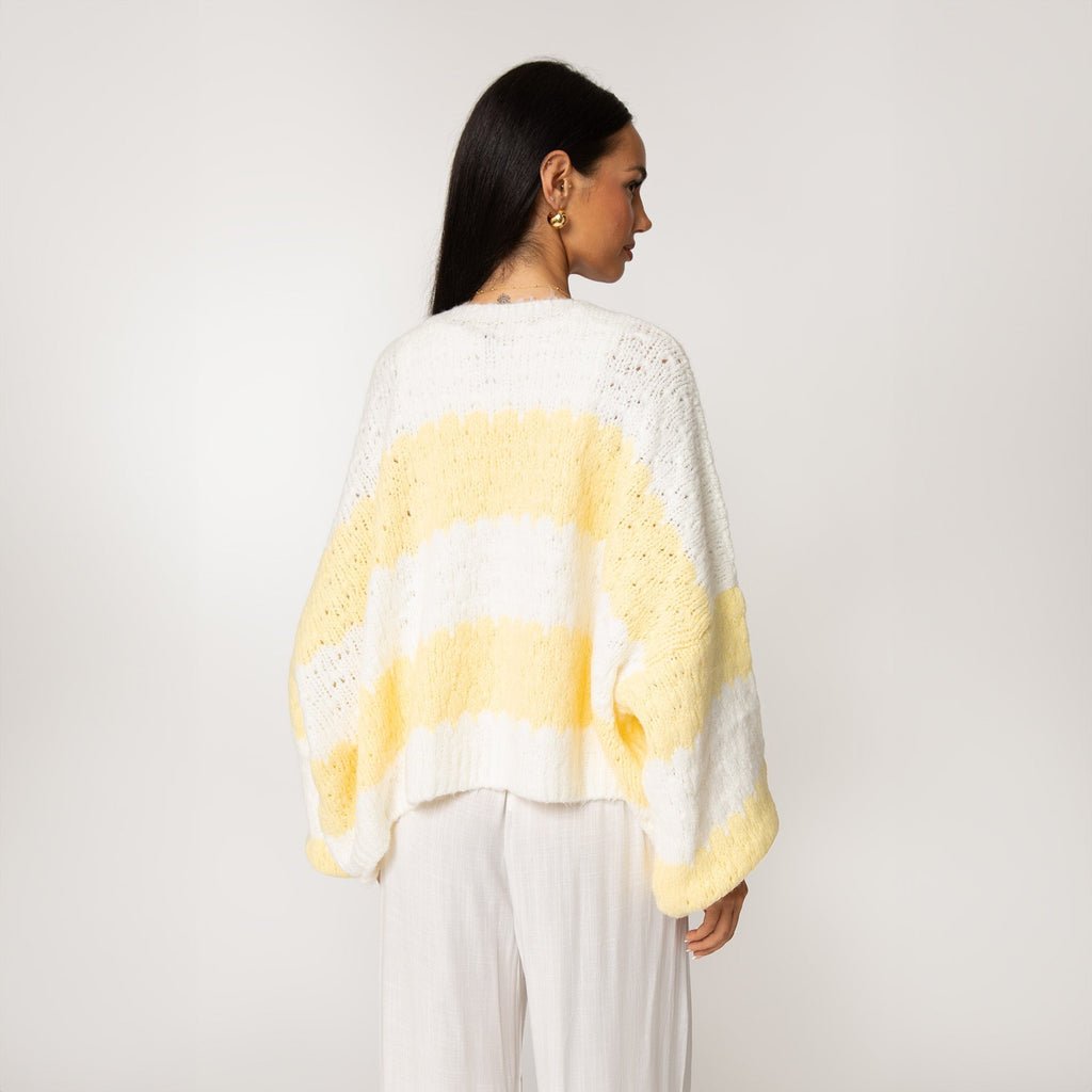 Bold Stripes Oversized Cardigan