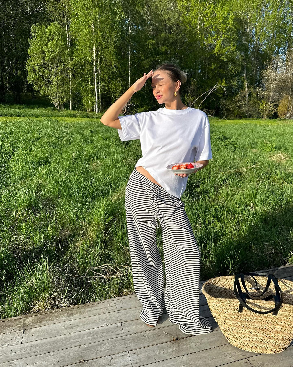 Gizela | Striped Pants