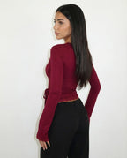 Gizela | Lace Wrap Top 
