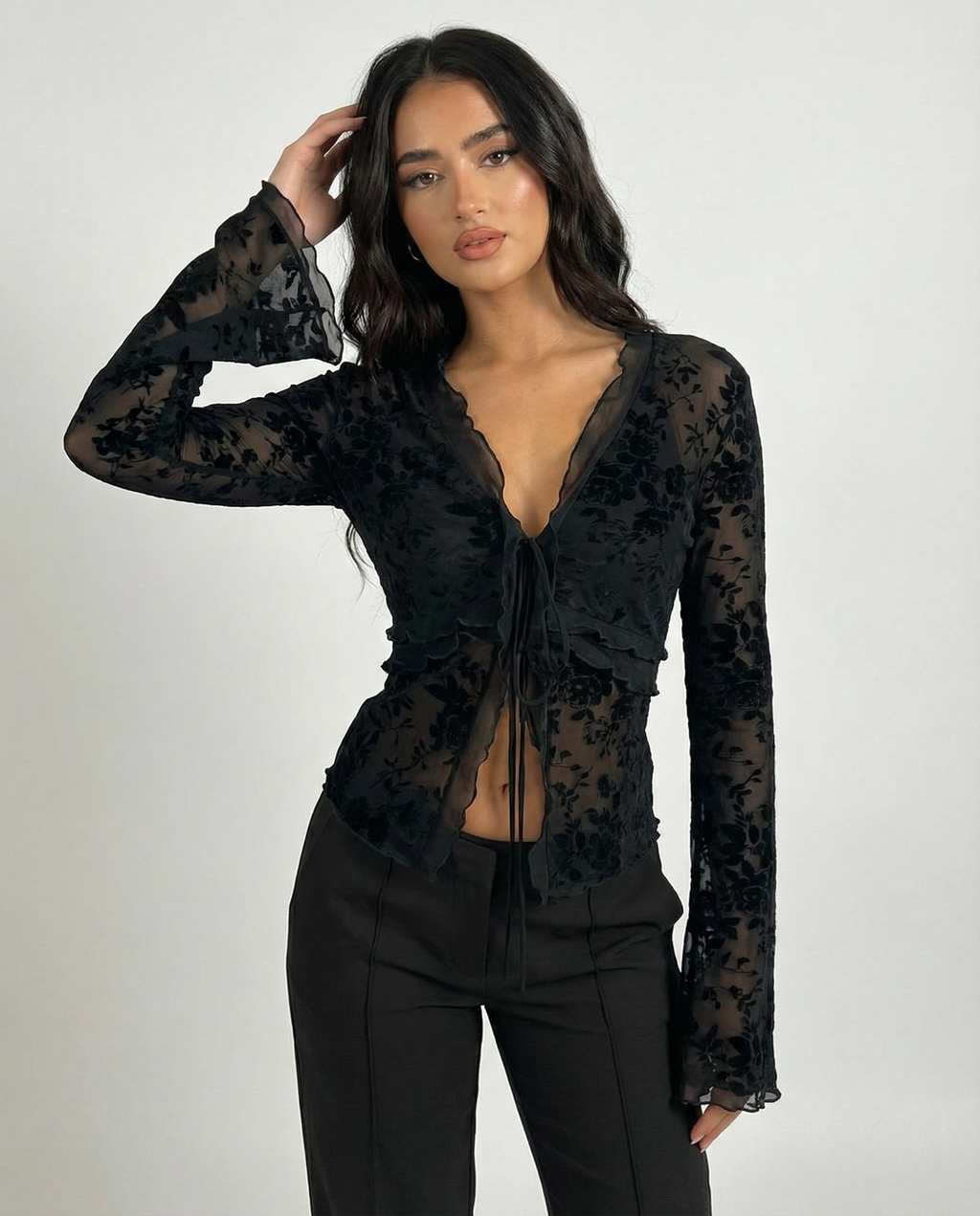 Midnight Sheer Top