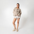 Oversized Cardigan with Bows