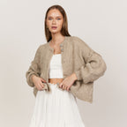 Oversized Cardigan Short "CozyGlam"