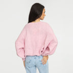 Oversized Cardigan with Bows